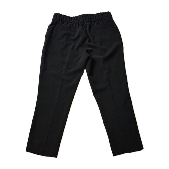 ATM Women Trouser Pants Elastic Waist Pleated Black Medium Pockets Ankle Luxe - Picture 2 of 9